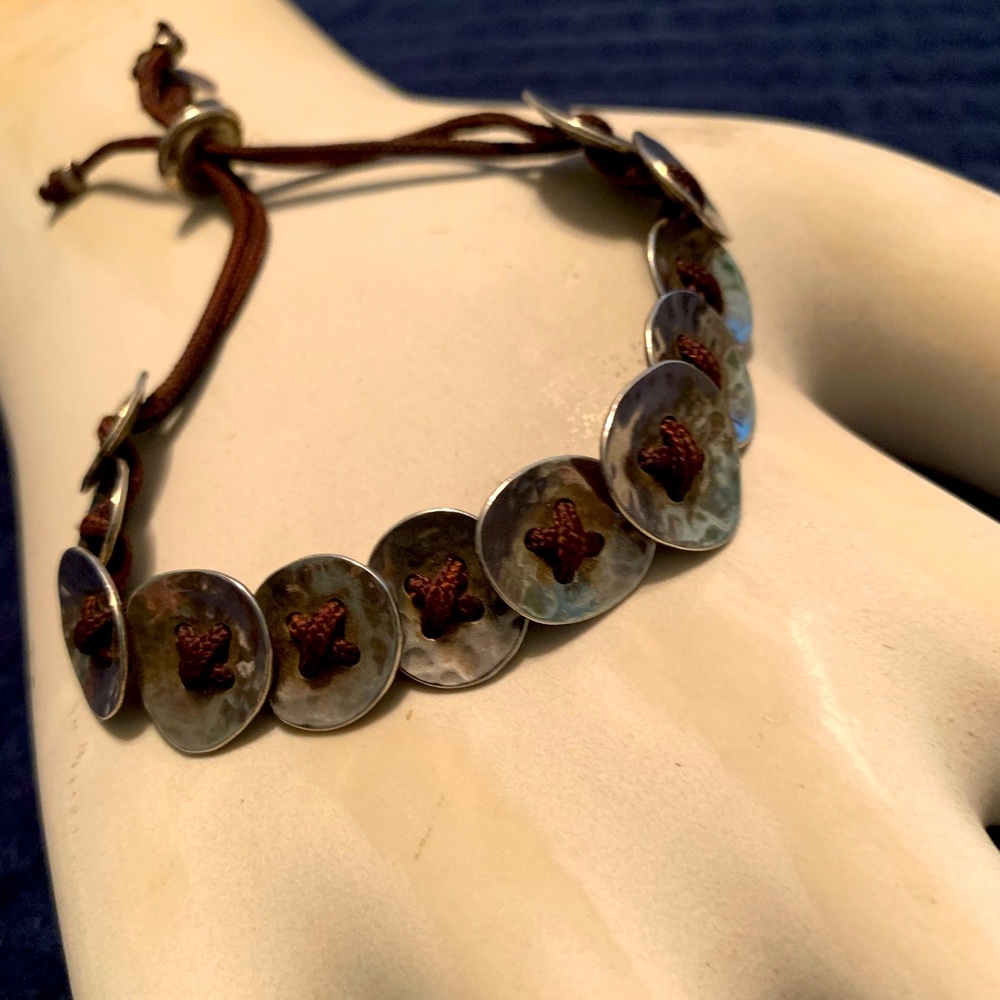 Silpada sterling silver button bracelets